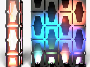 Stage Decor 30 - Modular Wall Column 3D Model