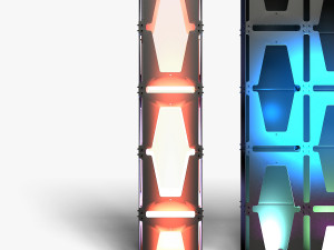 Stage Decor 30 - Modular Wall Column Modello 3D