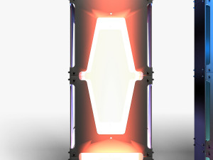 Stage Decor 30 - Modular Wall Column Modello 3D