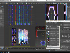 Stage Decor 30 - Modular Wall Column Modello 3D