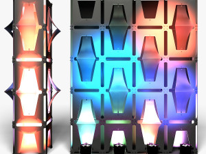 Stage Decor 31 - Modular Wall Column Model 3D