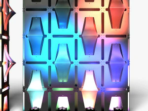 Stage Decor 31 - Modular Wall Column 3D Model