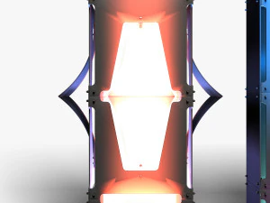 Stage Decor 31 - Modular Wall Column 3D Model