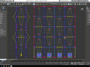 Stage Decor 31 - Modular Wall Column Model 3D