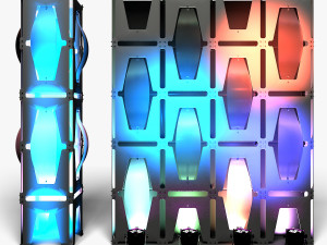 Stage Decor 32 - Modular Wall Column 3D मॉडल