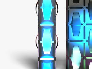 Stage Decor 32 - Modular Wall Column 3D मॉडल