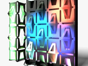 Stage Decor 33 - Modular Wall Column 3D Model