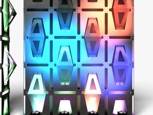 Stage Decor 33 - Modular Wall Column 3D Model