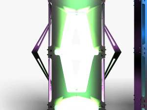 Stage Decor 33 - Modular Wall Column 3D Model