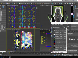 Stage Decor 33 - Modular Wall Column 3D-Modell