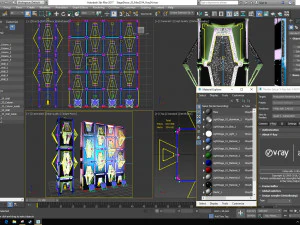 Stage Decor 33 - Modular Wall Column 3D Model