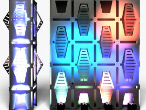 Stage Decor 34 - Modular Wall Column 3D Model