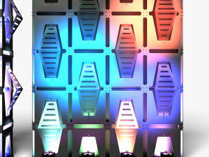 Stage Decor 34 - Modular Wall Column 3D Model