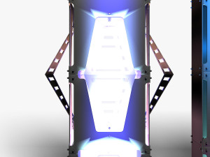 Stage Decor 34 - Modular Wall Column 3D Model