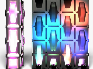 Stage Decor 35 - Modular Wall Column Modèle 3D
