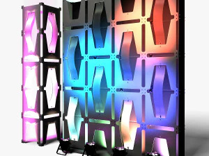 Stage Decor 35 - Modular Wall Column 3D Model