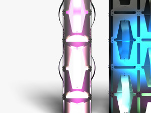 Stage Decor 35 - Modular Wall Column Modèle 3D