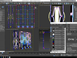 Stage Decor 35 - Modular Wall Column Modèle 3D