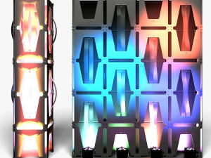 Stage Decor 36 - Modular Wall Column 3D Model