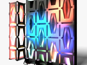 Stage Decor 36 - Modular Wall Column 3D Model