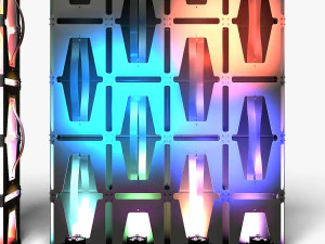 Stage Decor 36 - Modular Wall Column 3D Model