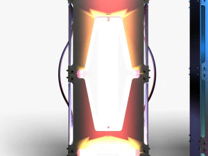 Stage Decor 36 - Modular Wall Column 3D Model