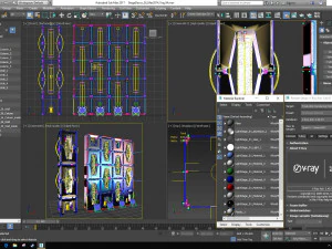 Stage Decor 36 - Modular Wall Column 3D Model
