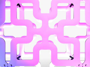Stage Decor Collection 01 - Modular Wall Column 9 PCS 3D Model