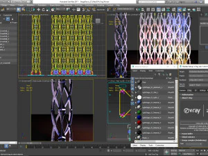 Stage Decor Collection 03 - Modular Wall Column 9 PCS 3D Model