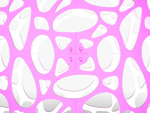 Stage Decor Collection 00 - Modular Wall Column 36 PCS 3D Model