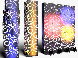 Stage Decor Collection 00 - Modular Wall Column 36 PCS 3D Model