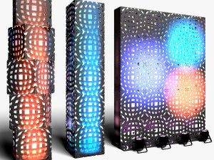 Stage Decor Collection 00 - Modular Wall Column 36 PCS 3D Model