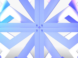 Stage Decor Collection 00 - Modular Wall Column 36 PCS 3D Model