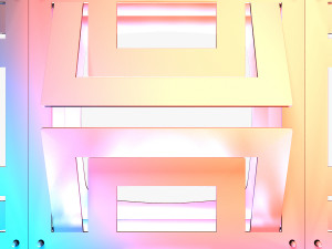 Stage Decor Collection 00 - Modular Wall Column 36 PCS 3D Model