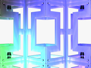 Stage Decor Collection 00 - Modular Wall Column 36 PCS 3D Model
