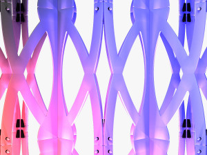 Stage Decor Collection 00 - Modular Wall Column 36 PCS 3D Model