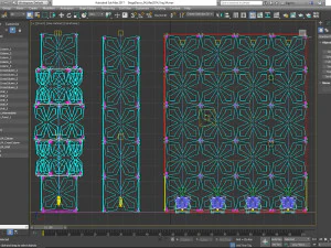 Stage Decor Collection 00 - Modular Wall Column 36 PCS 3D Model