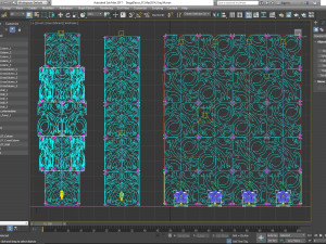 Stage Decor Collection 00 - Modular Wall Column 36 PCS 3D Model