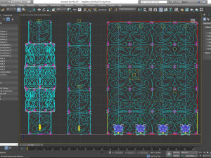 Stage Decor Collection 00 - Modular Wall Column 36 PCS 3D Model