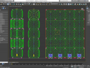 Stage Decor Collection 00 - Modular Wall Column 36 PCS 3D Model
