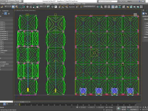 Stage Decor Collection 00 - Modular Wall Column 36 PCS 3D Model