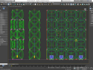 Stage Decor Collection 00 - Modular Wall Column 36 PCS 3D Model