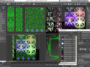 Stage Decor Collection 00 - Modular Wall Column 36 PCS 3D Model