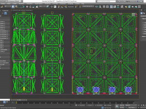 Stage Decor Collection 00 - Modular Wall Column 36 PCS 3D Model