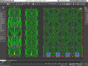 Stage Decor Collection 00 - Modular Wall Column 36 PCS 3D Model