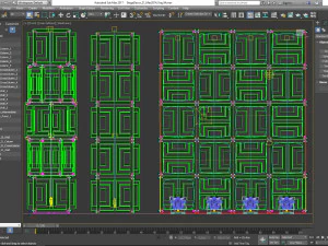 Stage Decor Collection 00 - Modular Wall Column 36 PCS 3D Model
