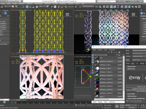 Stage Decor Collection 00 - Modular Wall Column 36 PCS 3D Model