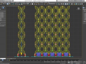 Stage Decor Collection 00 - Modular Wall Column 36 PCS 3D Model