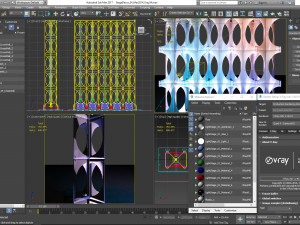 Stage Decor Collection 00 - Modular Wall Column 36 PCS 3D Model