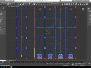 Stage Decor Collection 00 - Modular Wall Column 36 PCS 3D Model